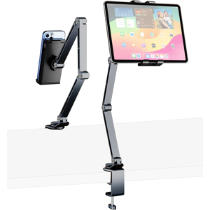 Does Not Apply Ipad Mount For Desk Aluminum Alloy Tablet Stand Foldable Overhead Arm Holder Mou Does Not Apply Ipad Mount For Desk Aluminum Alloy Tablet Stand Foldable Overhead Arm Holder Mou