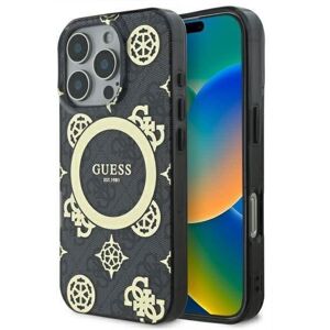 Guess iPhone 16 Pro Max Peony MagSafe Case - Black Guess iPhone 16 Pro Max Peony MagSafe Case - Black