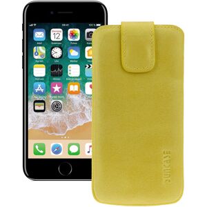 Suncase® Case For Iphone Se 3 2022 Cover Leather In Antique Mustard Yellow + Silicone Suncase® Case For Iphone Se 3 2022 Cover Leather In Antique Mustard Yellow + Silicone