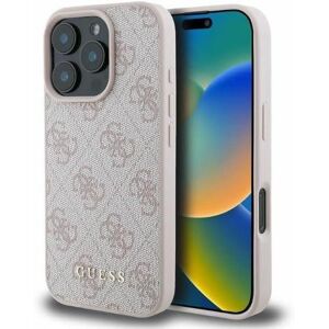 Guess Pink iPhone 16 Pro Hardcase - Protects & Stylish Guess Pink iPhone 16 Pro Hardcase - Protects & Stylish