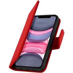 Avizar Leather Wallet Case For Iphone 11 With Stand Function, Red Avizar Leather Wallet Case For Iphone 11 With Stand Function, Red