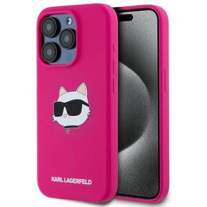 Karl Lagerfeld iPhone 15 Pro 6.1" Pink/Fuchsia Silicone Choupette Case - Smartphone Accessory Karl Lagerfeld iPhone 15 Pro 6.1" Pink/Fuchsia Silicone Choupette Case - Smartphone Accessory