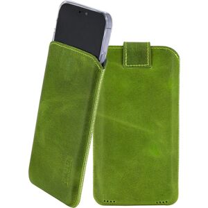 Suncase® Genuine Leather Case Bag Kiwi-Green + Silicone Case For Iphone 15 Pro Suncase® Genuine Leather Case Bag Kiwi-Green + Silicone Case For Iphone 15 Pro