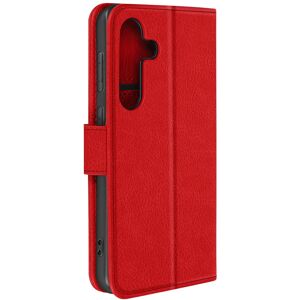 Avizar Galaxy S25 Plus Card-holder Case - Video Stand - Red Avizar Galaxy S25 Plus Card-holder Case - Video Stand - Red