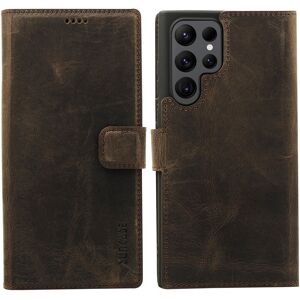 Suncase Flip Case Book Cover Leather In Brown For Samsung Galaxy S23 Ultra Suncase Flip Case Book Cover Leather In Brown For Samsung Galaxy S23 Ultra