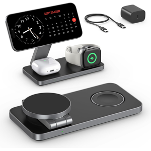 Does Not Apply 3 In 1 Wireless Charging Station For Iphone Magnetic Portable, Fast Wireless Cha Does Not Apply 3 In 1 Wireless Charging Station For Iphone Magnetic Portable, Fast Wireless Cha