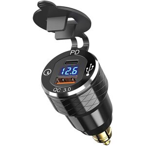 Sodial 3x(Pd 3.0 Type C Usb Fast Din To Usb And 18w Qc 3.0 Outlet With Voltmeter3904 Sodial 3x(Pd 3.0 Type C Usb Fast Din To Usb And 18w Qc 3.0 Outlet With Voltmeter3904