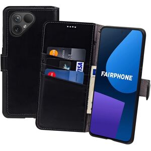 Suncase® Case For Fairphone 4 Book Case Real Leather Wallet Protection Cover In Black Suncase® Case For Fairphone 4 Book Case Real Leather Wallet Protection Cover In Black