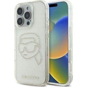 Karl Lagerfeld iPhone 16 Pro Rhinestones Case - Transparent Karl Lagerfeld iPhone 16 Pro Rhinestones Case - Transparent