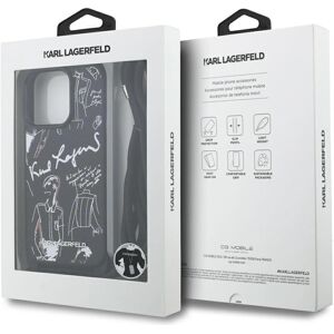 Karl Lagerfeld Crossbody Grained Pattern & Logo Case For Iphone 16 Pro Max Black Karl Lagerfeld Crossbody Grained Pattern & Logo Case For Iphone 16 Pro Max Black