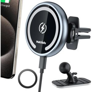 Magjieyx For Magsafe Car Mount Charger, 15w Magnetic Wireless Car Charger 360° Magjieyx For Magsafe Car Mount Charger, 15w Magnetic Wireless Car Charger 360°