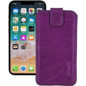 Suncase® Case For Iphone 13 (6.1 ") Case Cover Leather In Antique Purple+silicone Case Suncase® Case For Iphone 13 (6.1 ") Case Cover Leather In Antique Purple+silicone Case