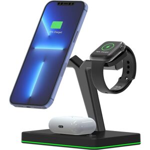 Onecut Apple 3 In 1 Wireless Charger Compatible With Mag-Safe, Magnetic Charging Stand Onecut Apple 3 In 1 Wireless Charger Compatible With Mag-Safe, Magnetic Charging Stand