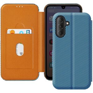 Avizar Carbon Case For Galaxy A26 Card Holder Anti-Rfid Support, Blue Avizar Carbon Case For Galaxy A26 Card Holder Anti-Rfid Support, Blue