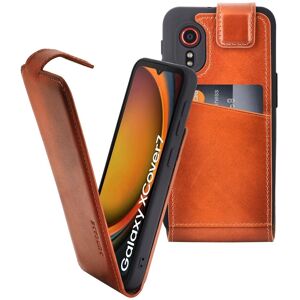 Suncase® Case For Samsung Galaxy Xcover 7 Flip Style Leather Protection Cover In Cognac Suncase® Case For Samsung Galaxy Xcover 7 Flip Style Leather Protection Cover In Cognac