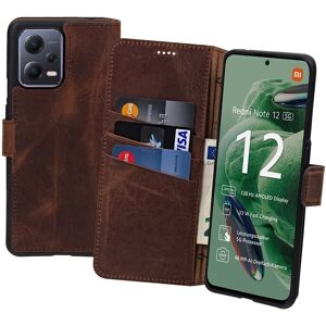 Suncase Case For Xiaomi Redmi Note 12 5g Book Case Leather Protection Cover In Coffee Suncase Case For Xiaomi Redmi Note 12 5g Book Case Leather Protection Cover In Coffee