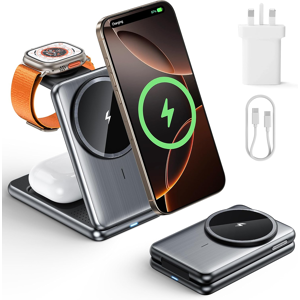 Does Not Apply 3 In 1 Wireless Charging Station, 20w Foldable Magnetic Wireless Charger, Phone Does Not Apply 3 In 1 Wireless Charging Station, 20w Foldable Magnetic Wireless Charger, Phone