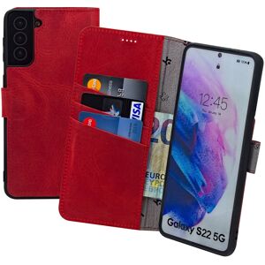 Suncase® Case For Samsung Galaxy S22 5g Book Case Leather Protection Cover In Antique Red Suncase® Case For Samsung Galaxy S22 5g Book Case Leather Protection Cover In Antique Red