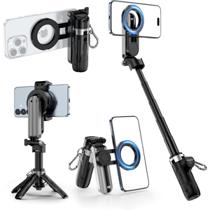 Does Not Apply Magnetic Mini Selfie Stick Tripod, 3-In-1 Pocket Size Phone Tripod With 360° Rot Does Not Apply Magnetic Mini Selfie Stick Tripod, 3-In-1 Pocket Size Phone Tripod With 360° Rot