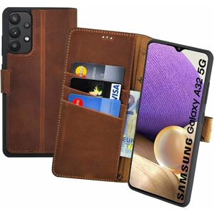 Suncase® Case For Samsung Galaxy A32 5g Bag Book Case Protection Cover In Antique Coffee Suncase® Case For Samsung Galaxy A32 5g Bag Book Case Protection Cover In Antique Coffee