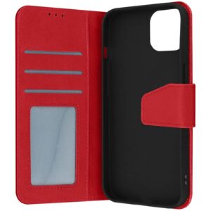 Avizar iPhone 14 Leather Case - Card Holder & Video Stand - Red Avizar iPhone 14 Leather Case - Card Holder & Video Stand - Red
