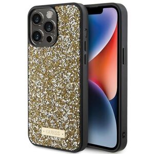 Guess Rhinestone Metal Logo Hard Case For Iphone 15 Pro Max 6.7\" Yellow Guess Rhinestone Metal Logo Hard Case For Iphone 15 Pro Max 6.7\" Yellow