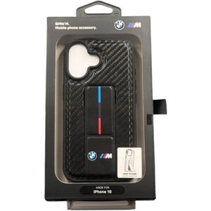 Bmw M Grip Stand Smooth And Carbon Case For Iphone 16 6.1\" Black - Bmhc16sgspcck Bmw M Grip Stand Smooth And Carbon Case For Iphone 16 6.1\" Black - Bmhc16sgspcck