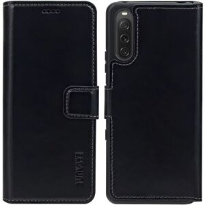 Suncase Cover Flip Case Book Leather Bag Case In Black For Sony Xperia 10 Vi Suncase Cover Flip Case Book Leather Bag Case In Black For Sony Xperia 10 Vi