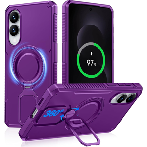 Does Not Apply Magnetic Case For Samsung Galaxy S25 Edge With 360° Spin Stand, Compatible With Does Not Apply Magnetic Case For Samsung Galaxy S25 Edge With 360° Spin Stand, Compatible With