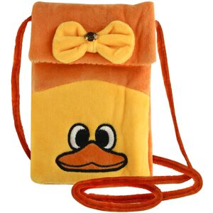 Avizar Cross Body Phone Pouch Fabric Yellow Duck Design Avizar Cross Body Phone Pouch Fabric Yellow Duck Design