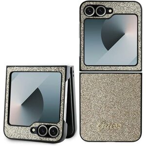 Guess Galaxy Z Flip6 Case Brown - Glitter Font Design Guess Galaxy Z Flip6 Case Brown - Glitter Font Design