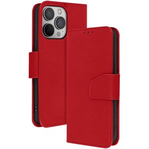 Avizar Leather Wallet Case For Iphone 13 Pro With Stand Function, Red Avizar Leather Wallet Case For Iphone 13 Pro With Stand Function, Red