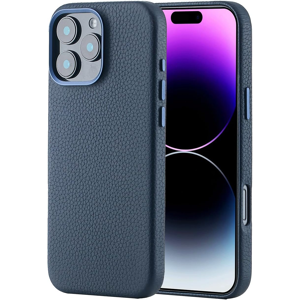 Does Not Apply Leather Case For Iphone 16 Pro Case Compatible With Magsafe- Stylish Litchi Top Does Not Apply Leather Case For Iphone 16 Pro Case Compatible With Magsafe- Stylish Litchi Top
