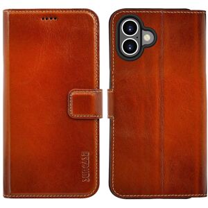 Suncase® Suncase Leather Bag Case Book Cover In Burned Cognac For Iphone 16 Suncase® Suncase Leather Bag Case Book Cover In Burned Cognac For Iphone 16