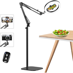 Does Not Apply 10\" Ring Light With Tripod Stand & Phone Holder, Overhead Phone Mount - Ringligh Does Not Apply 10\" Ring Light With Tripod Stand & Phone Holder, Overhead Phone Mount - Ringligh