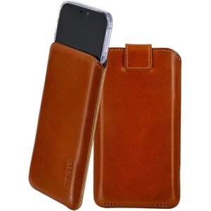Suncase® Suncase Case Genuine Leather Pouch Protective Cover Cognac+silicon For Iphone Suncase® Suncase Case Genuine Leather Pouch Protective Cover Cognac+silicon For Iphone