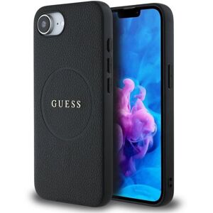 Guess Pu Grained Classic Logo Case With Magsafe For Iphone 16e 6.1" Black Guess Pu Grained Classic Logo Case With Magsafe For Iphone 16e 6.1" Black
