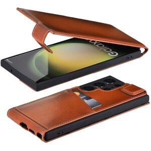 Suncase® Cover Flip Case Leather Cognac For Samsung Galaxy S24 Ultra Suncase® Cover Flip Case Leather Cognac For Samsung Galaxy S24 Ultra