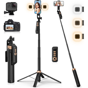 Does Not Apply 180cm Phone Tripod With Fill Lights, 71\" Extendable Tripod For Iphone & Selfie Does Not Apply 180cm Phone Tripod With Fill Lights, 71\" Extendable Tripod For Iphone & Selfie