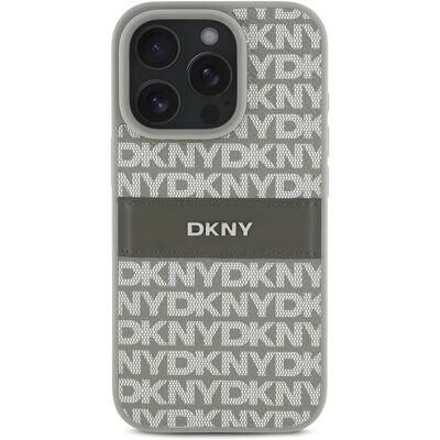 DKNY iPhone 16 Pro Max Beige Repeat Pattern Case - Phone Case DKNY iPhone 16 Pro Max Beige Repeat Pattern Case - Phone Case