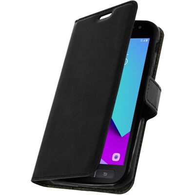 Avizar Vintage Series, flip wallet case for Galaxy Xcover 4 - Black Avizar Vintage Series, flip wallet case for Galaxy Xcover 4 - Black
