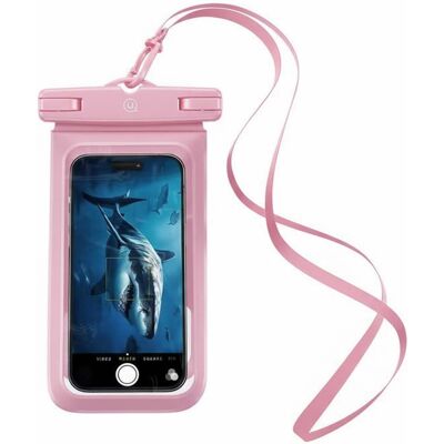 Usams Pink Waterproof Phone Case - IP68 Protection Usams Pink Waterproof Phone Case - IP68 Protection