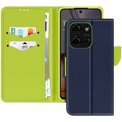 Avizar Motorola G75 Leather Wallet Case - Saffiano Protection Avizar Motorola G75 Leather Wallet Case - Saffiano Protection
