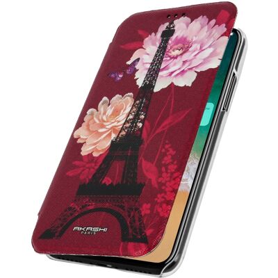 Akashi iPhone X / XS Lotus Flowers Wallet Case - Wallet Type Protection Akashi iPhone X / XS Lotus Flowers Wallet Case - Wallet Type Protection