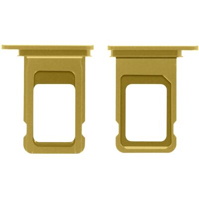 Clappio - iPhone 11 Nano-SIM tray - Gold - Replacement - Accessory Clappio - iPhone 11 Nano-SIM tray - Gold - Replacement - Accessory