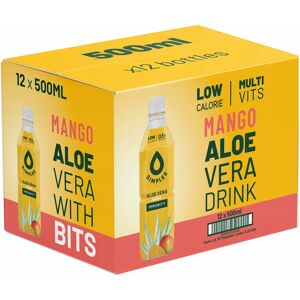 12x500ml Simplee Aloe Vera Mango Drink Real Chunk Tropical Juice Multi Vits 12x500ml Simplee Aloe Vera Mango Drink Real Chunk Tropical Juice Multi Vits