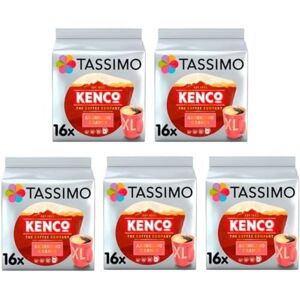 Tassimo Kenco Americano Grande Xl Coffee Pods X16 (Pack Of 5, Total 80 Drinks) Tassimo Kenco Americano Grande Xl Coffee Pods X16 (Pack Of 5, Total 80 Drinks)