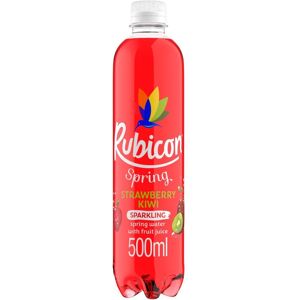 Rubicon Spring Strawberry Kiwi Flavoured Sparkling Spring Water, 500ml X 12 Rubicon Spring Strawberry Kiwi Flavoured Sparkling Spring Water, 500ml X 12