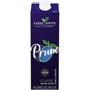 James White Prune Juice Cartons 1l (Pack Of 8) - All Natural - Vegan - No Added James White Prune Juice Cartons 1l (Pack Of 8) - All Natural - Vegan - No Added