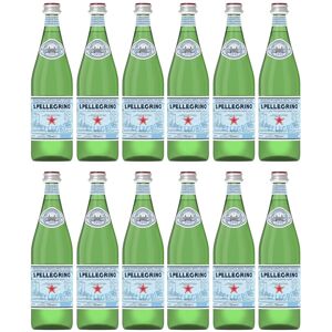 S.Pellegrino 12 X San Pellegrino Sparkling Natural Mineral Water Glass 750ml S.Pellegrino 12 X San Pellegrino Sparkling Natural Mineral Water Glass 750ml
